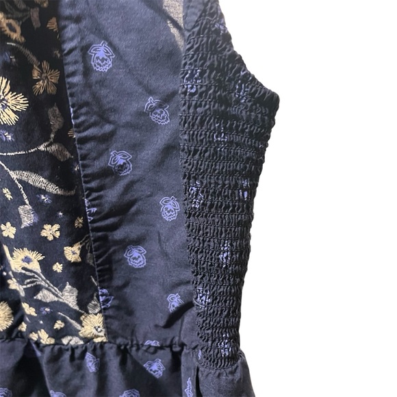 Old Navy Navy Blue Floral Maxi Dress Boho Festival Medium - Picture 5 of 14